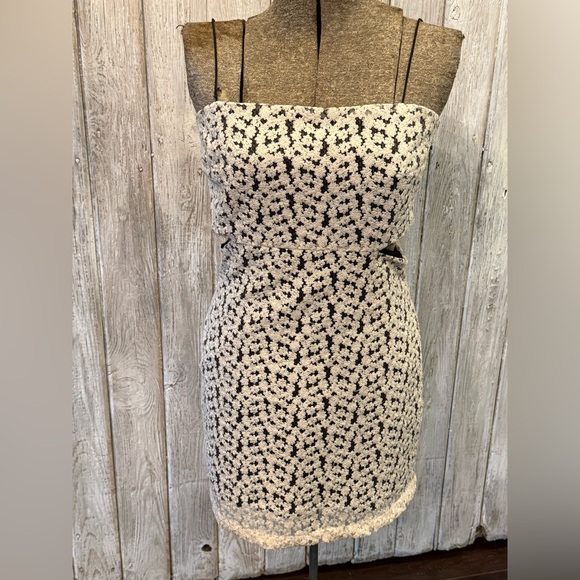 Just Me Dresses & Skirts - Just Me Strapless Black and White Dress